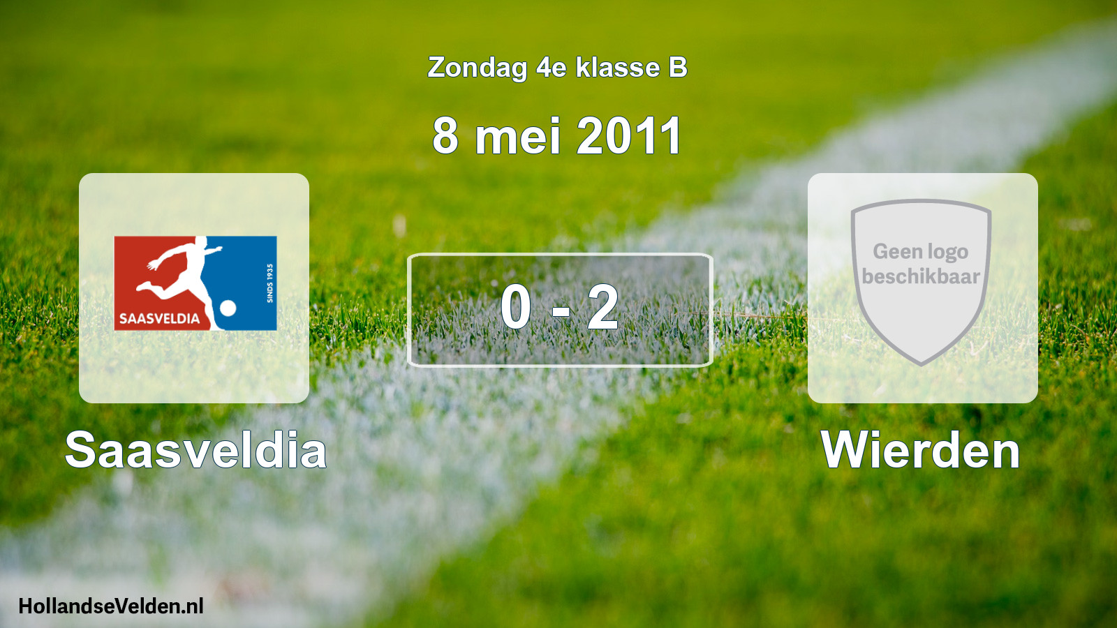 Total number of matches played: Saasveldia - Wierden 0 - 2 (8 May 2011)