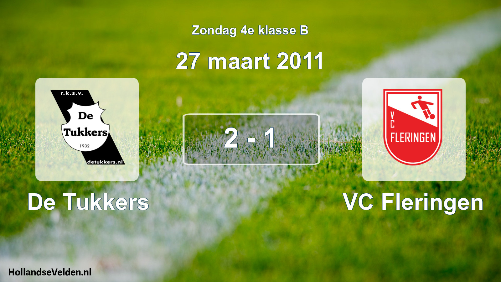 Total number of matches played: De Tukkers - VC Fleringen 2 - 1 (27 March 2011)