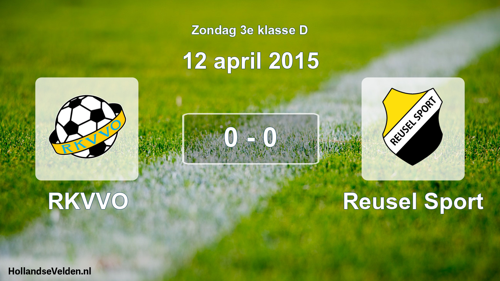 Total number of matches played: RKVVO - Reusel Sport 0 - 0 (12 April 2015)