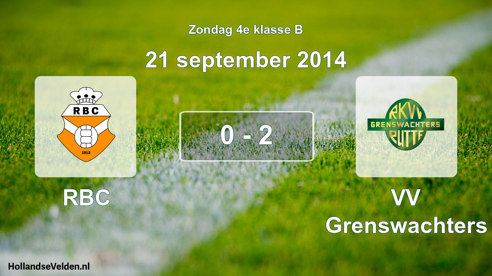 Total number of matches played: RBC - VV Grenswachters 0 - 2 (21 September 2014)