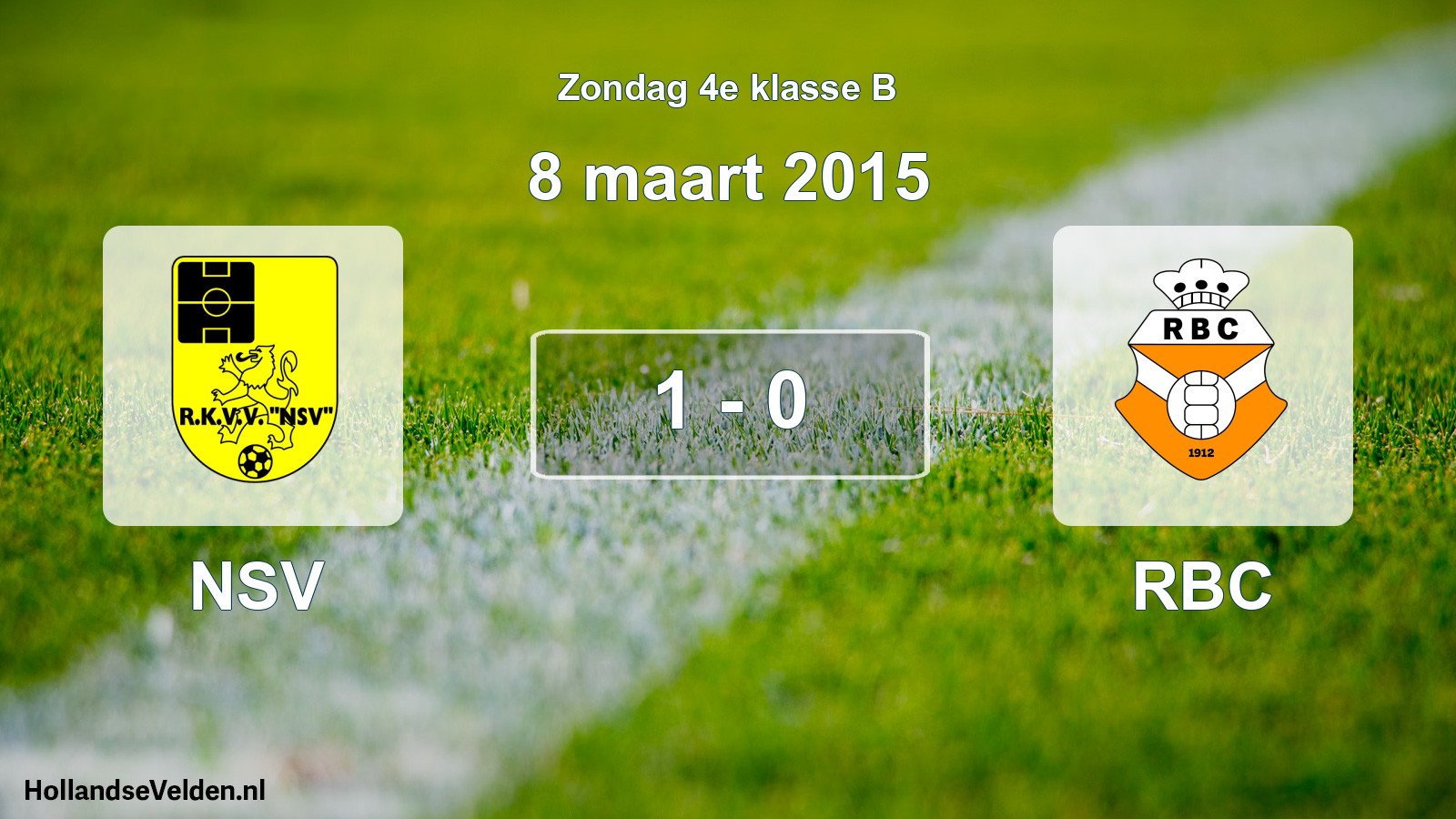 Total number of matches played: NSV - RBC 1 - 0 (8 March 2015)
