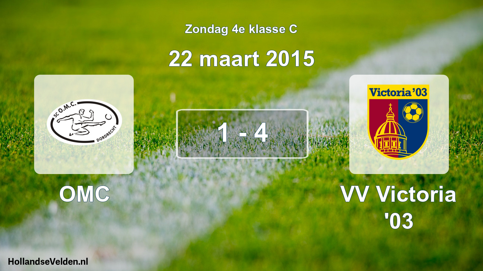 Total number of matches played: OMC - VV Victoria '03 1 - 4 (22 March 2015)