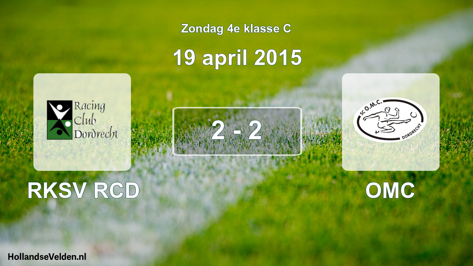 Total number of matches played: RKSV RCD - OMC 2 - 2 (19 April 2015)