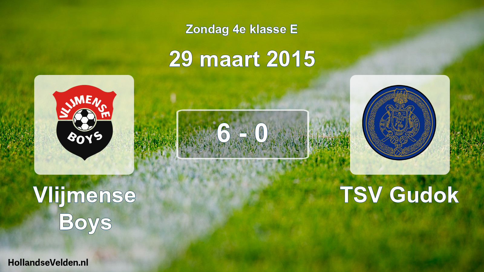 Total number of matches played: Vlijmense Boys - TSV Gudok 6 - 0 (29 March 2015)