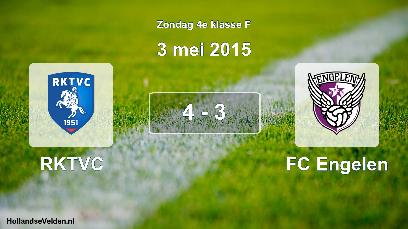 Total number of matches played: RKTVC - FC Engelen 4 - 3 (3 May 2015)
