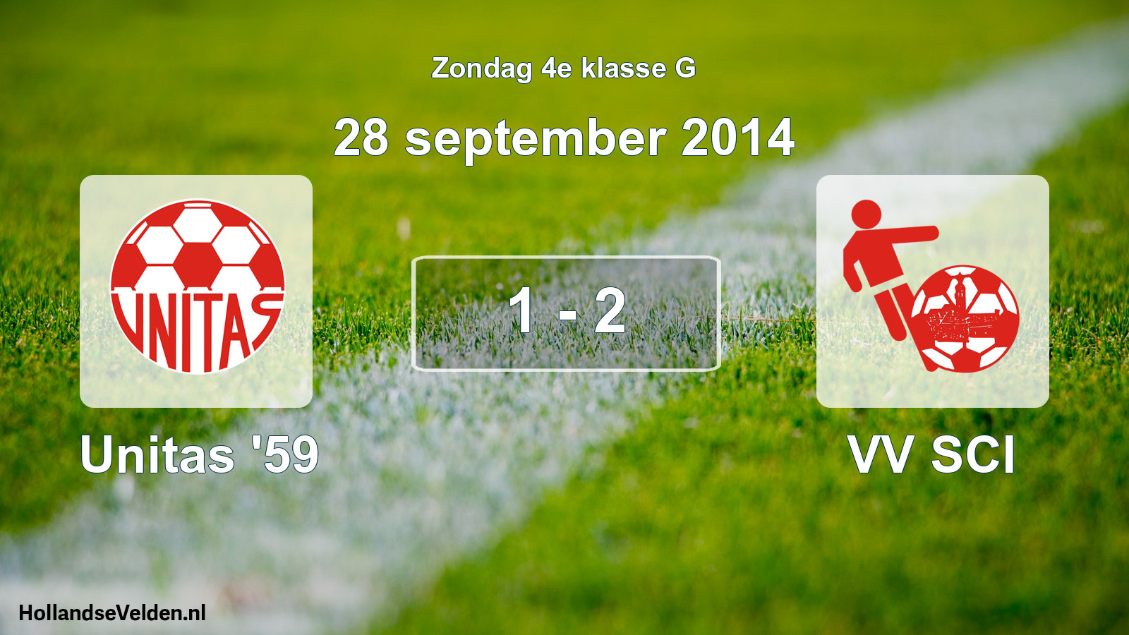 Total number of matches played: Unitas '59 - VV SCI 1 - 2 (28 September 2014)