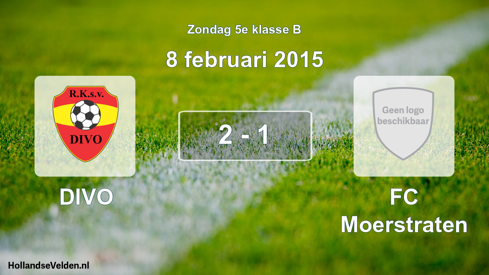 Total number of matches played: DIVO - FC Moerstraten 2 - 1 (8 February 2015)