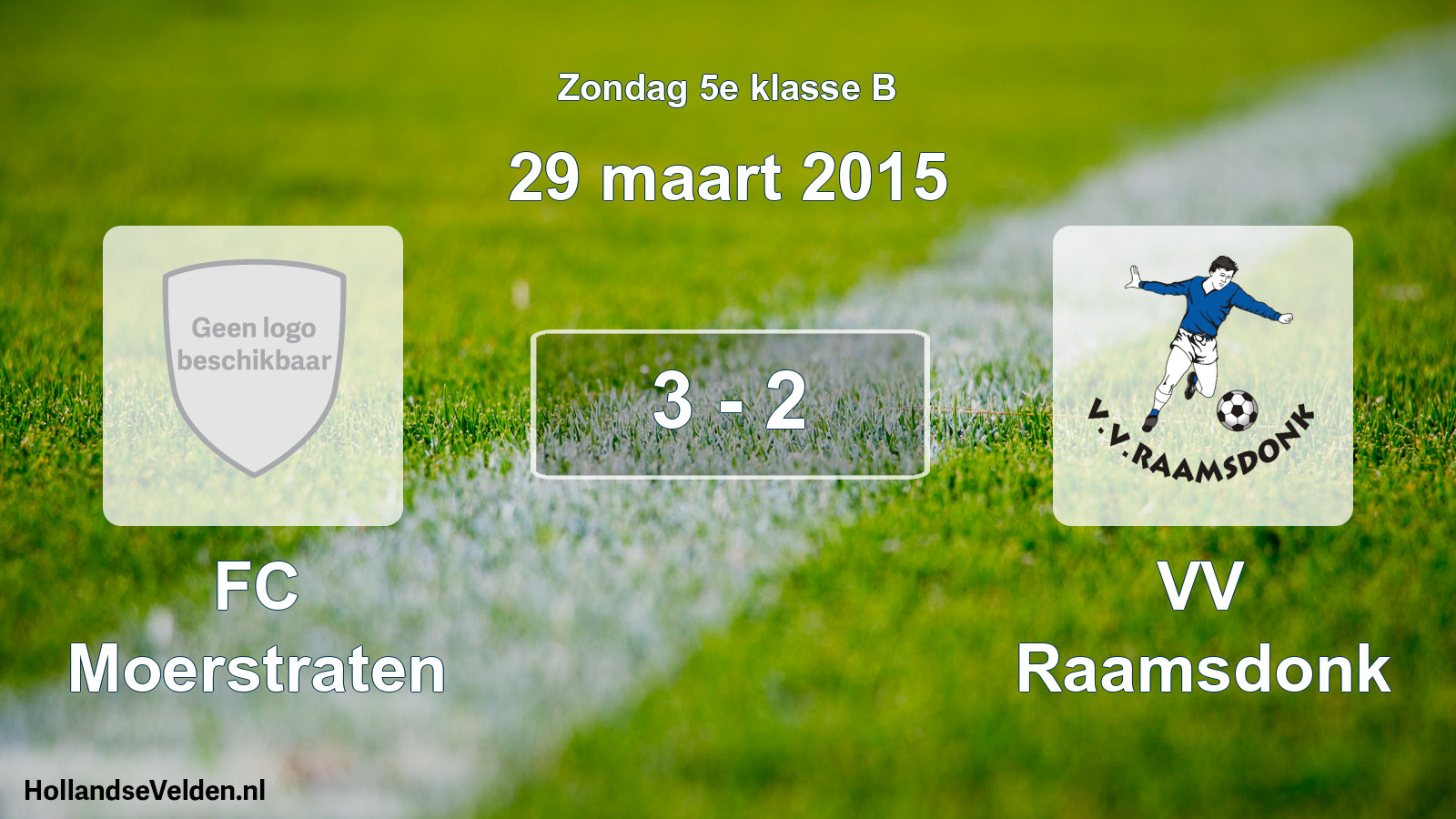Total number of matches played: FC Moerstraten - VV Raamsdonk 3 - 2 (29 March 2015)