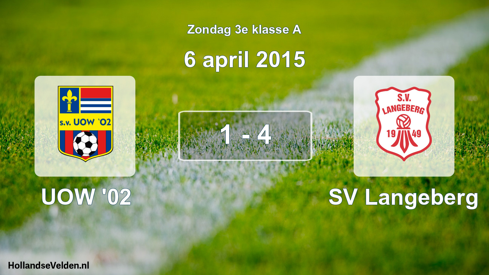 Total number of matches played: UOW '02 - SV Langeberg 1 - 4 (6 April 2015)