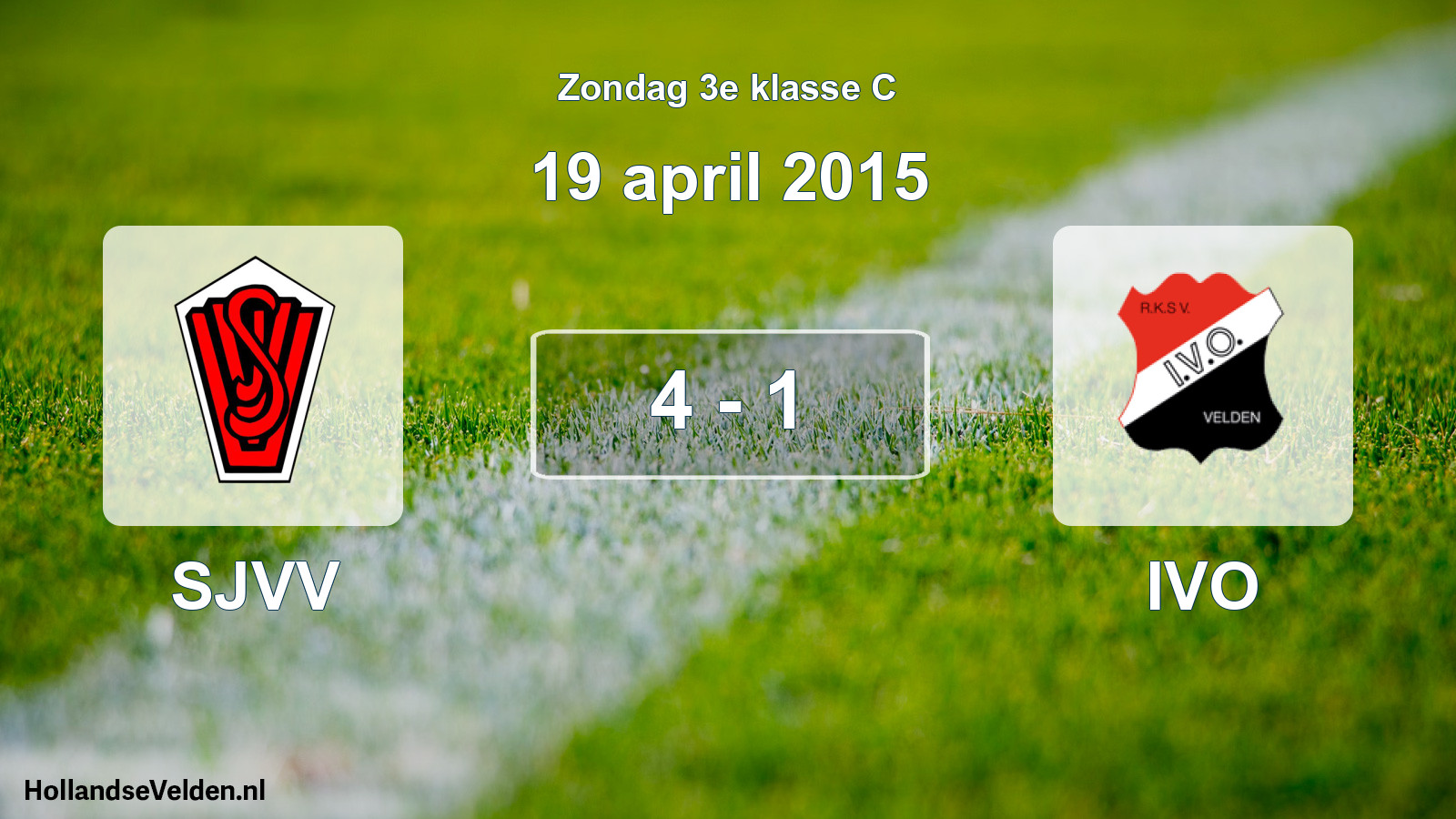 Total number of matches played: SJVV - IVO 4 - 1 (19 April 2015)