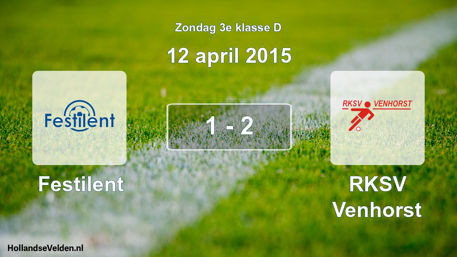 Total number of matches played: Festilent - RKSV Venhorst 1 - 2 (12 April 2015)