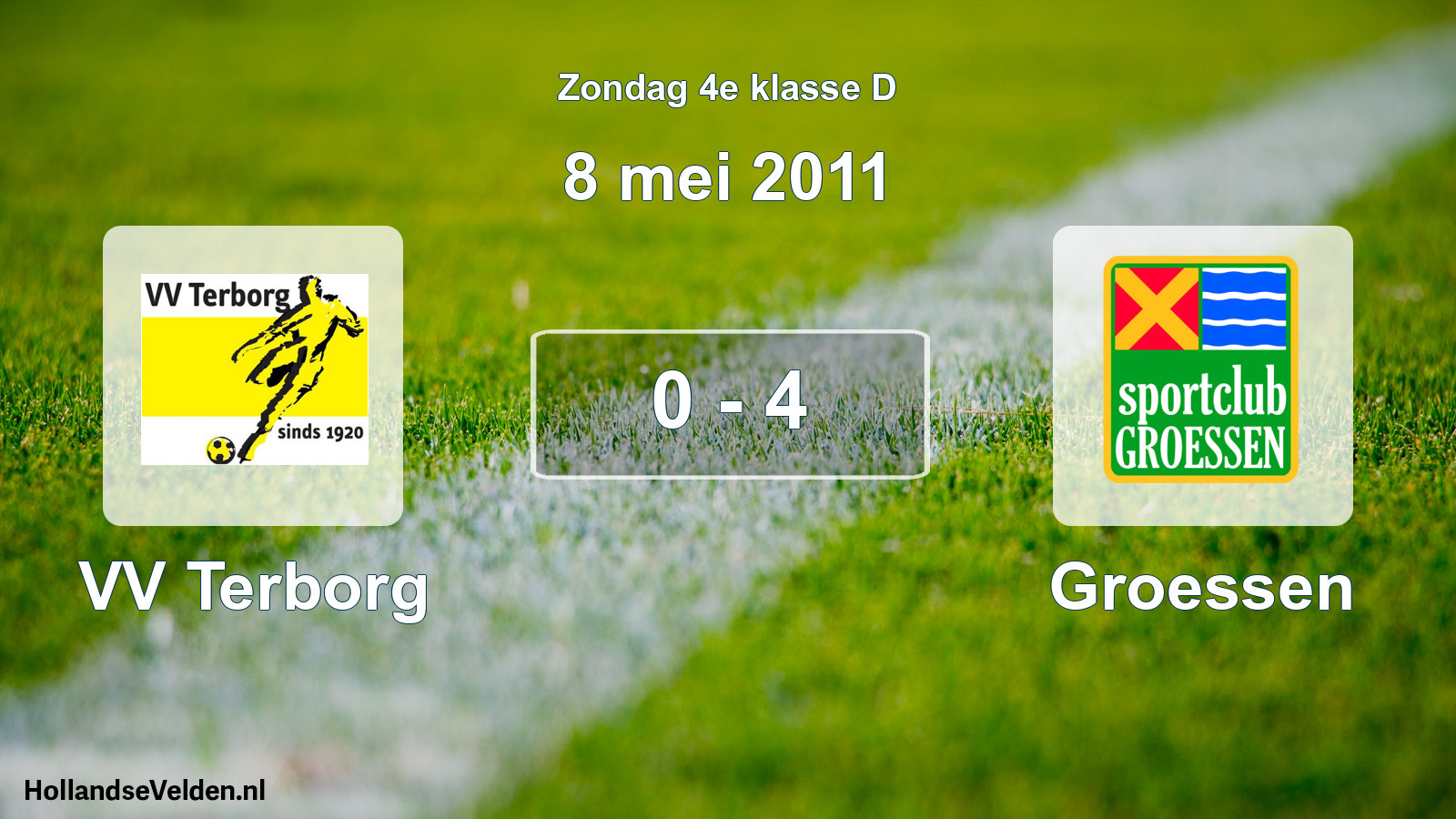 Total number of matches played: VV Terborg - Groessen 0 - 4 (8 May 2011)