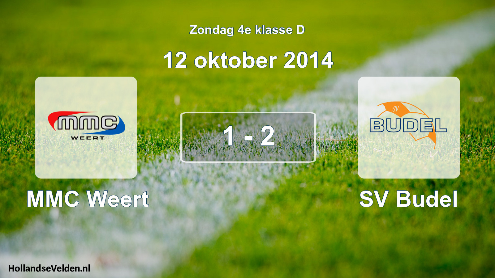 Total number of matches played: MMC Weert - SV Budel 1 - 2 (12 October 2014)
