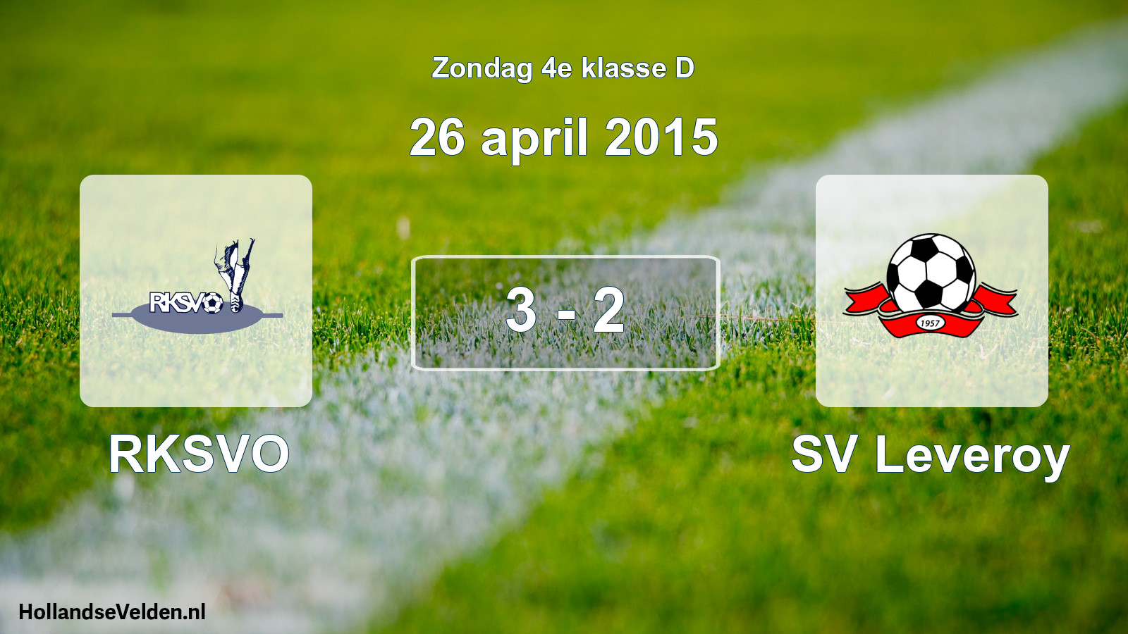 Total number of matches played: RKSVO - SV Leveroy 3 - 2 (26 April 2015)