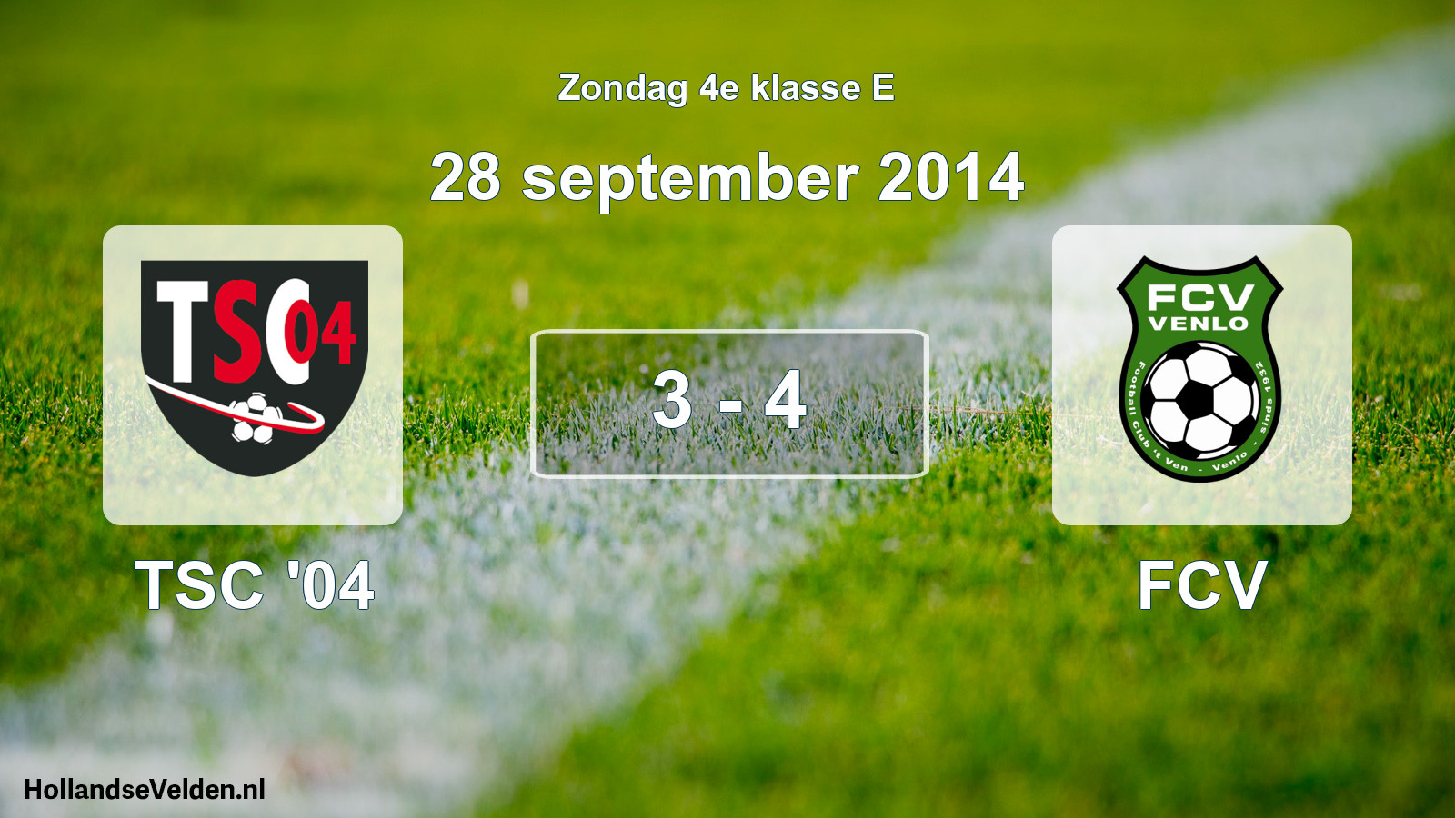 Total number of matches played: TSC '04 - FCV 3 - 4 (28 September 2014)