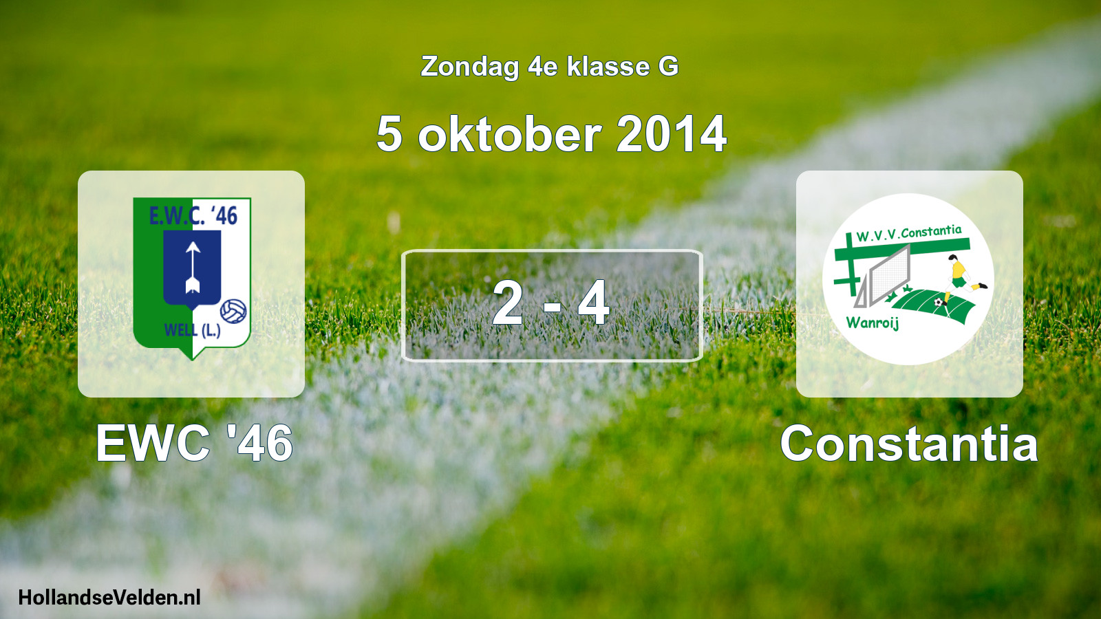 Total number of matches played: EWC '46 - Constantia 2 - 4 (5 October 2014)