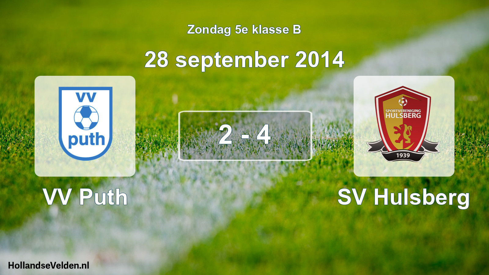 Total number of matches played: VV Puth - SV Hulsberg 2 - 4 (28 September 2014)