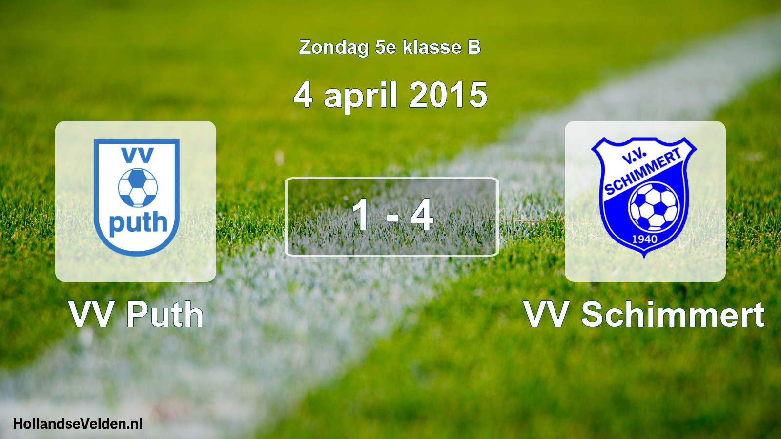 Total number of matches played: VV Puth - VV Schimmert 1 - 4 (4 April 2015)