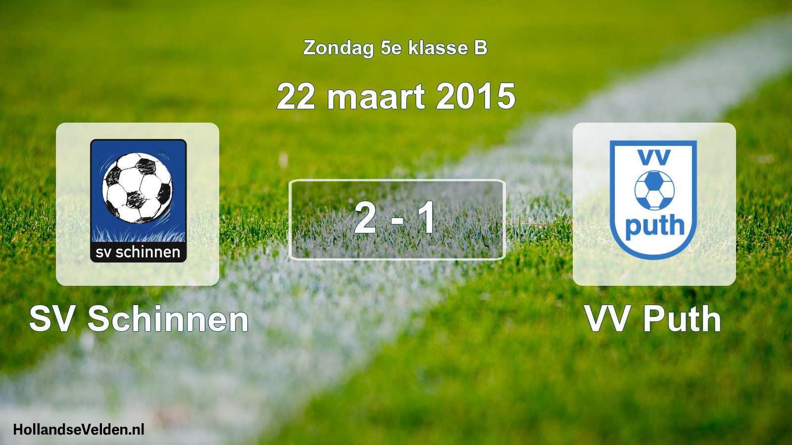 Total number of matches played: SV Schinnen - VV Puth 2 - 1 (22 March 2015)