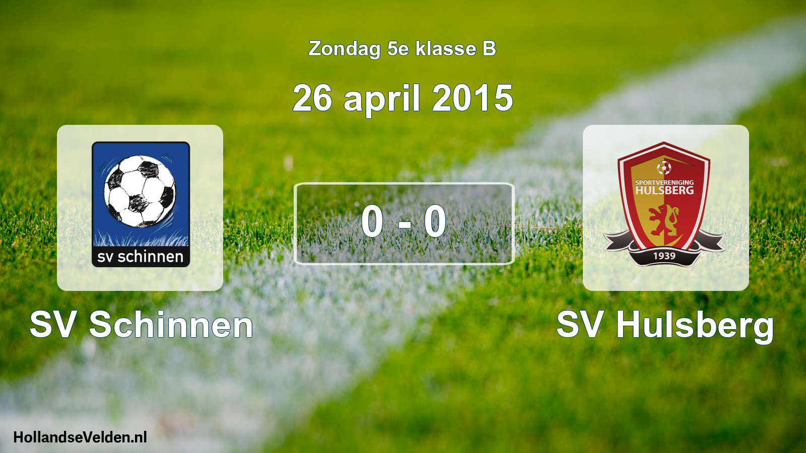 Total number of matches played: SV Schinnen - SV Hulsberg 0 - 0 (26 April 2015)