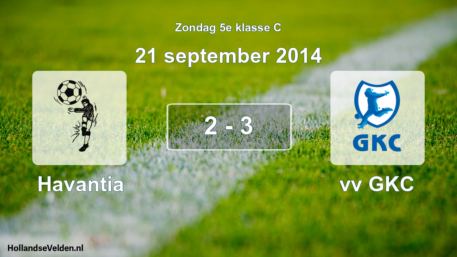 Total number of matches played: Havantia - vv GKC 2 - 3 (21 September 2014)