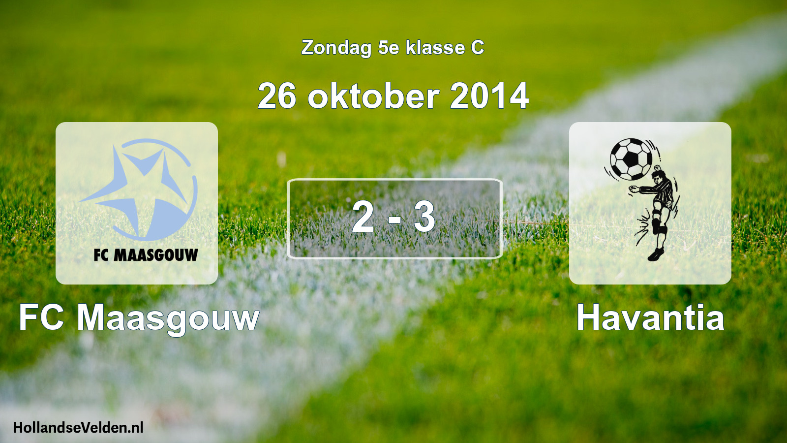 Total number of matches played: FC Maasgouw - Havantia 2 - 3 (26 October 2014)