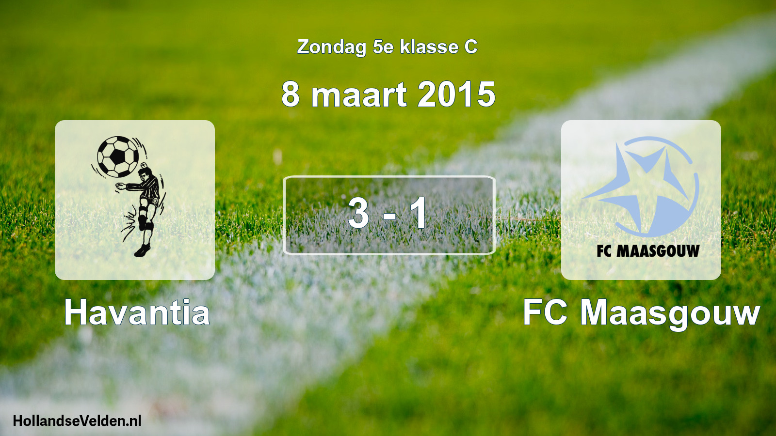 Total number of matches played: Havantia - FC Maasgouw 3 - 1 (8 March 2015)