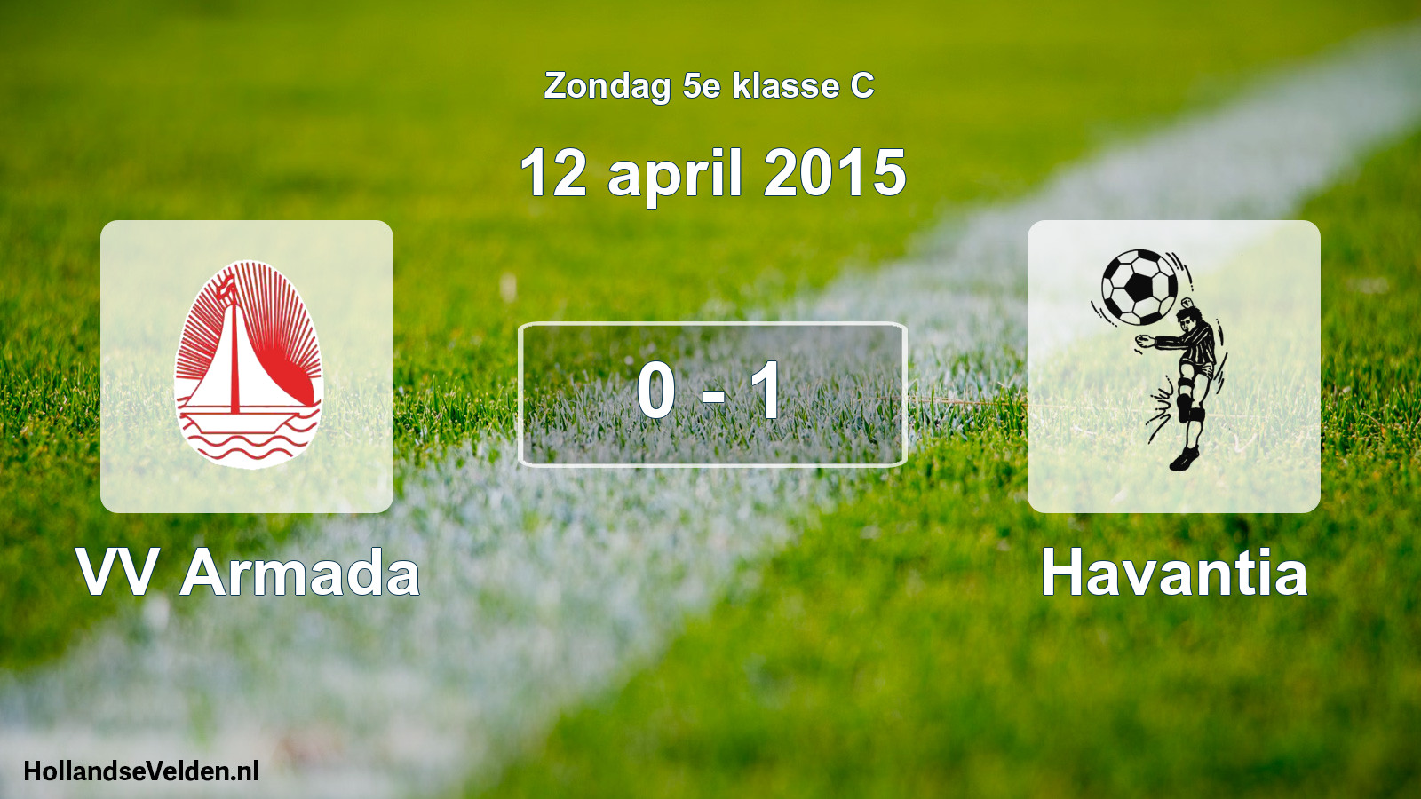 Total number of matches played: VV Armada - Havantia 0 - 1 (12 April 2015)