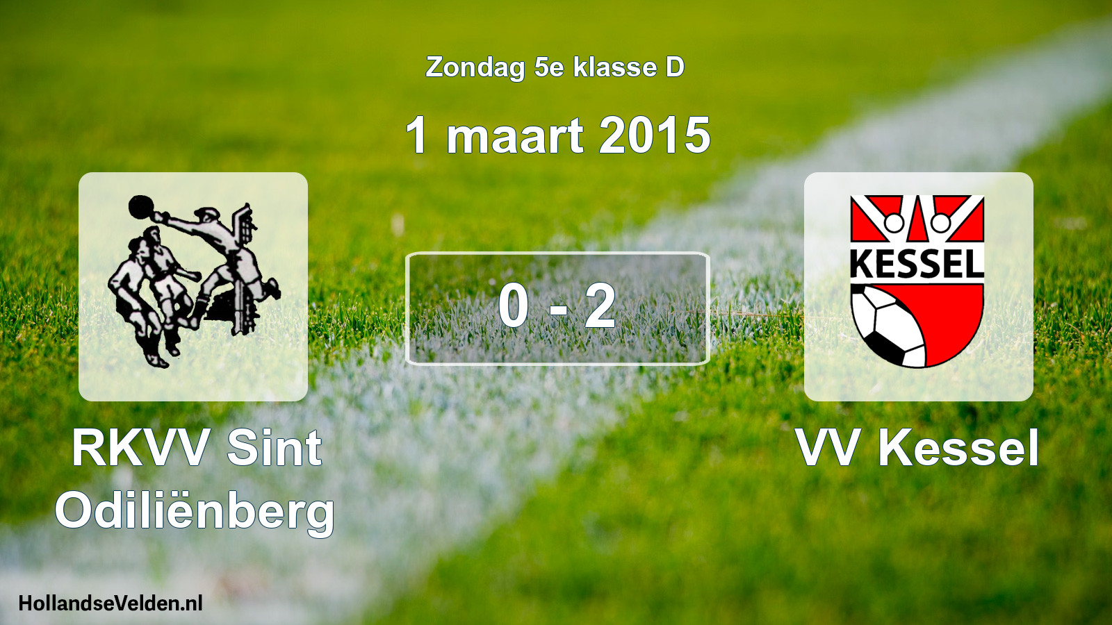 Total number of matches played: RKVV Sint Odiliënberg - VV Kessel 0 - 2 (1 March 2015)
