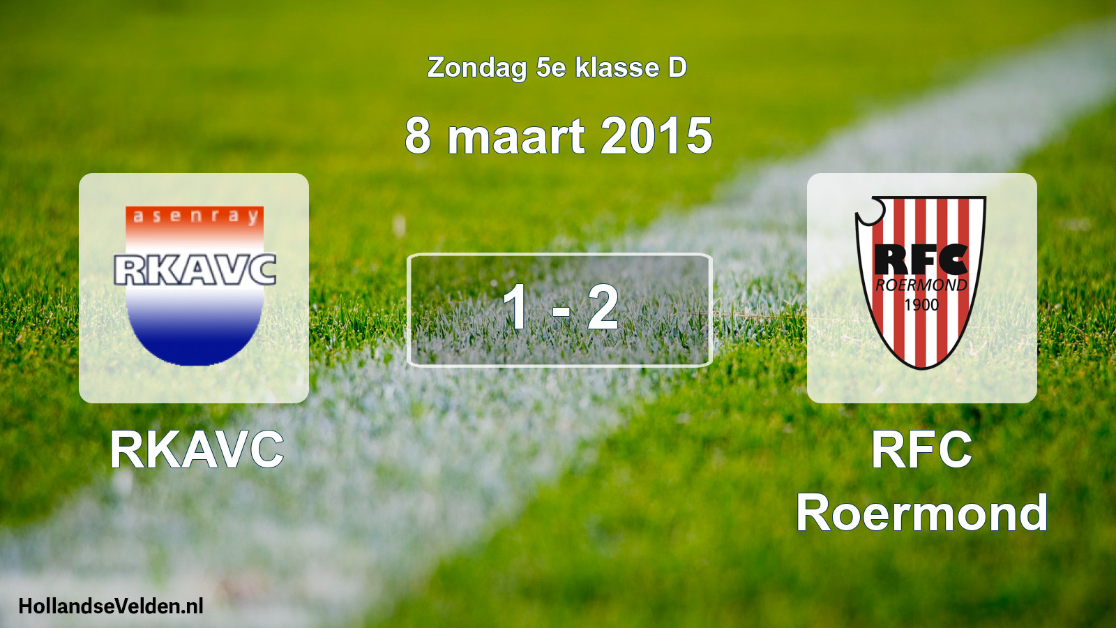 Total number of matches played: RKAVC - RFC Roermond 1 - 2 (8 March 2015)