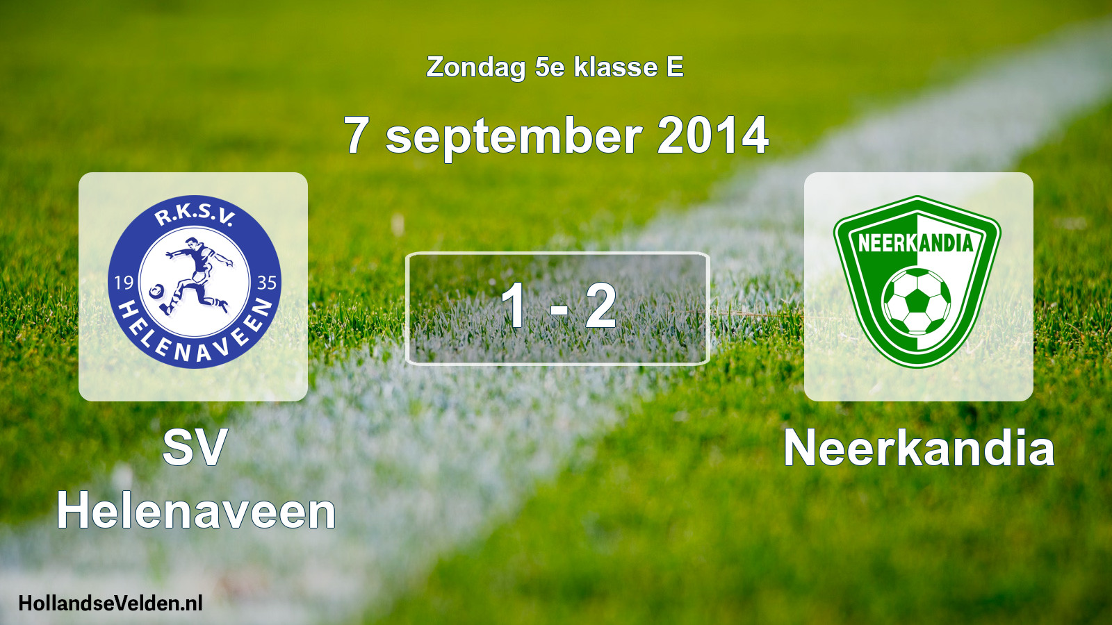 Total number of matches played: SV Helenaveen - Neerkandia 1 - 2 (7 September 2014)