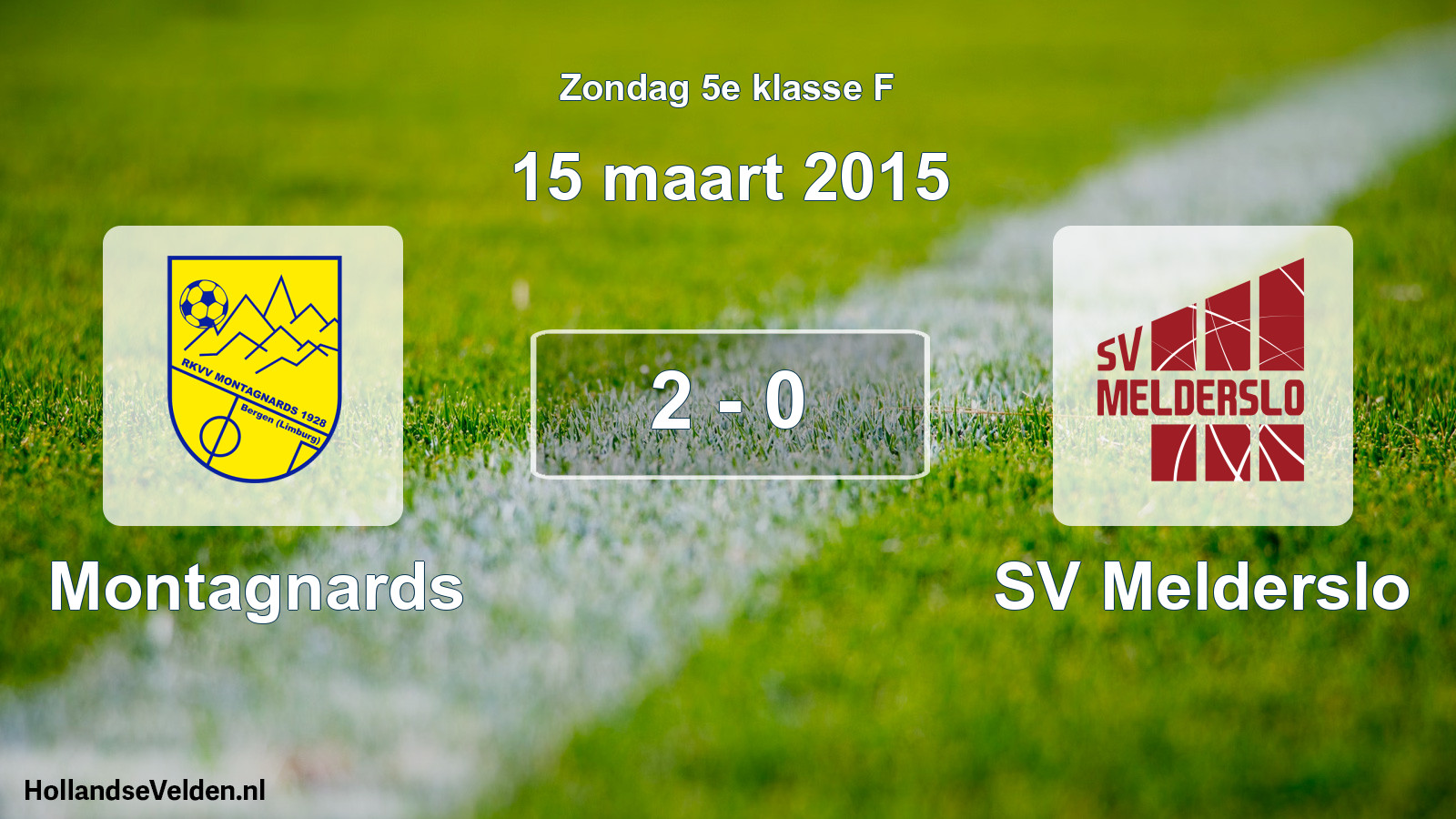 Total number of matches played: Montagnards - SV Melderslo 2 - 0 (15 March 2015)