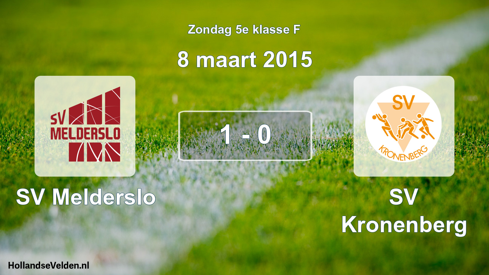 Total number of matches played: SV Melderslo - SV Kronenberg 1 - 0 (8 March 2015)