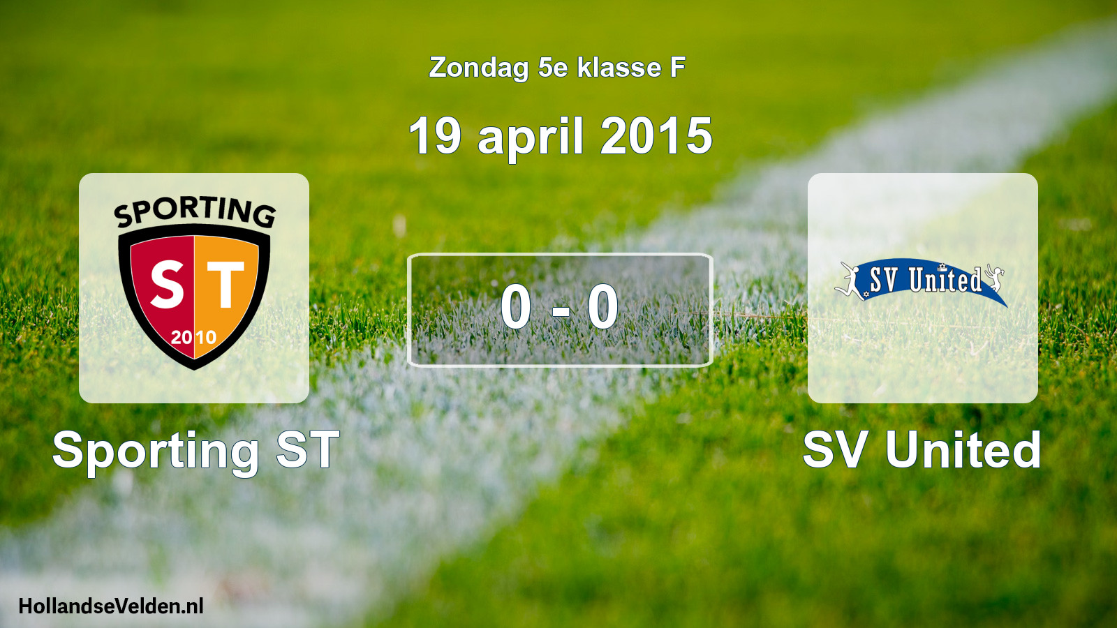 Total number of matches played: Sporting ST - SV United 0 - 0 (19 April 2015)