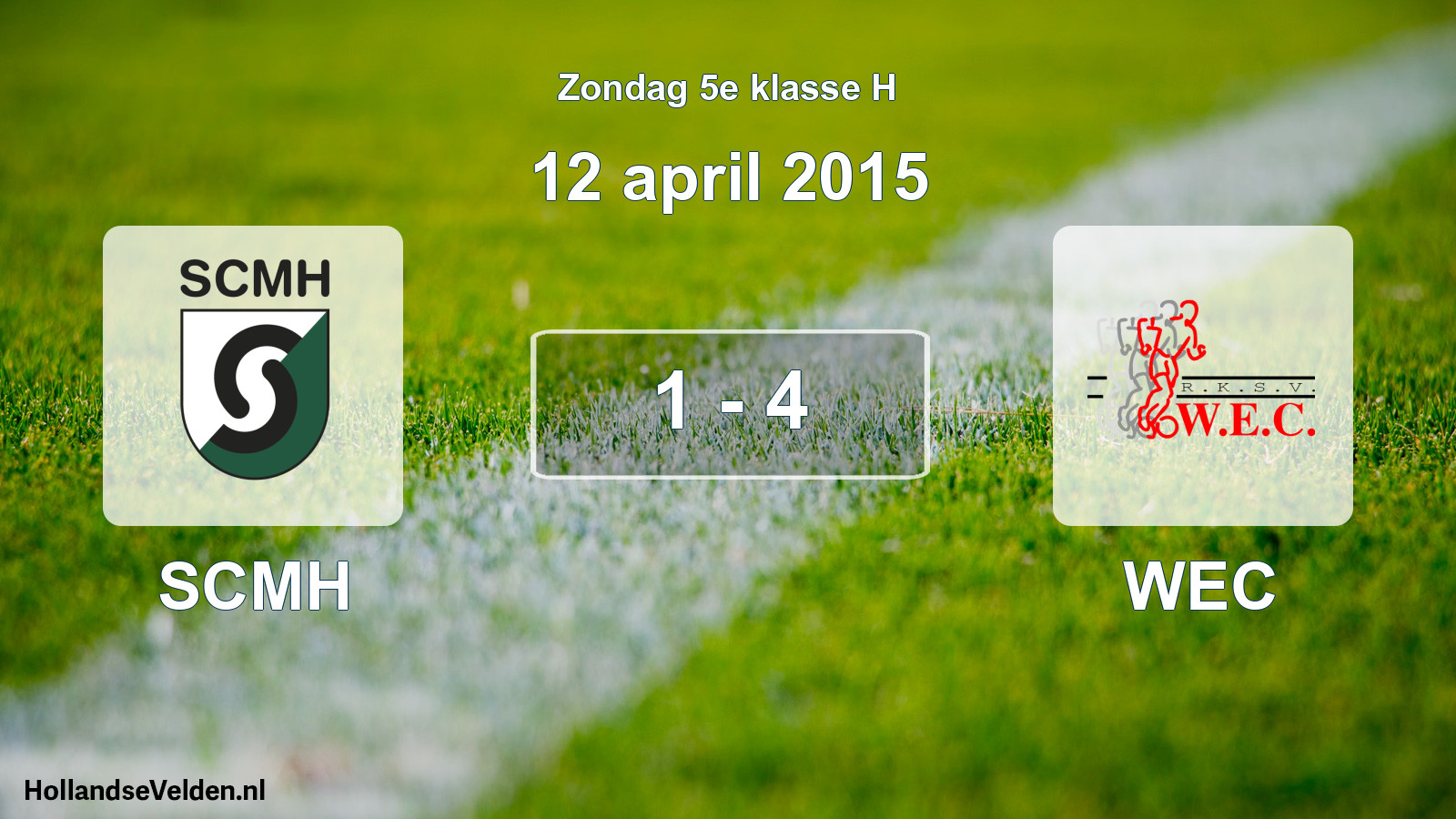 Total number of matches played: SCMH - WEC 1 - 4 (12 April 2015)