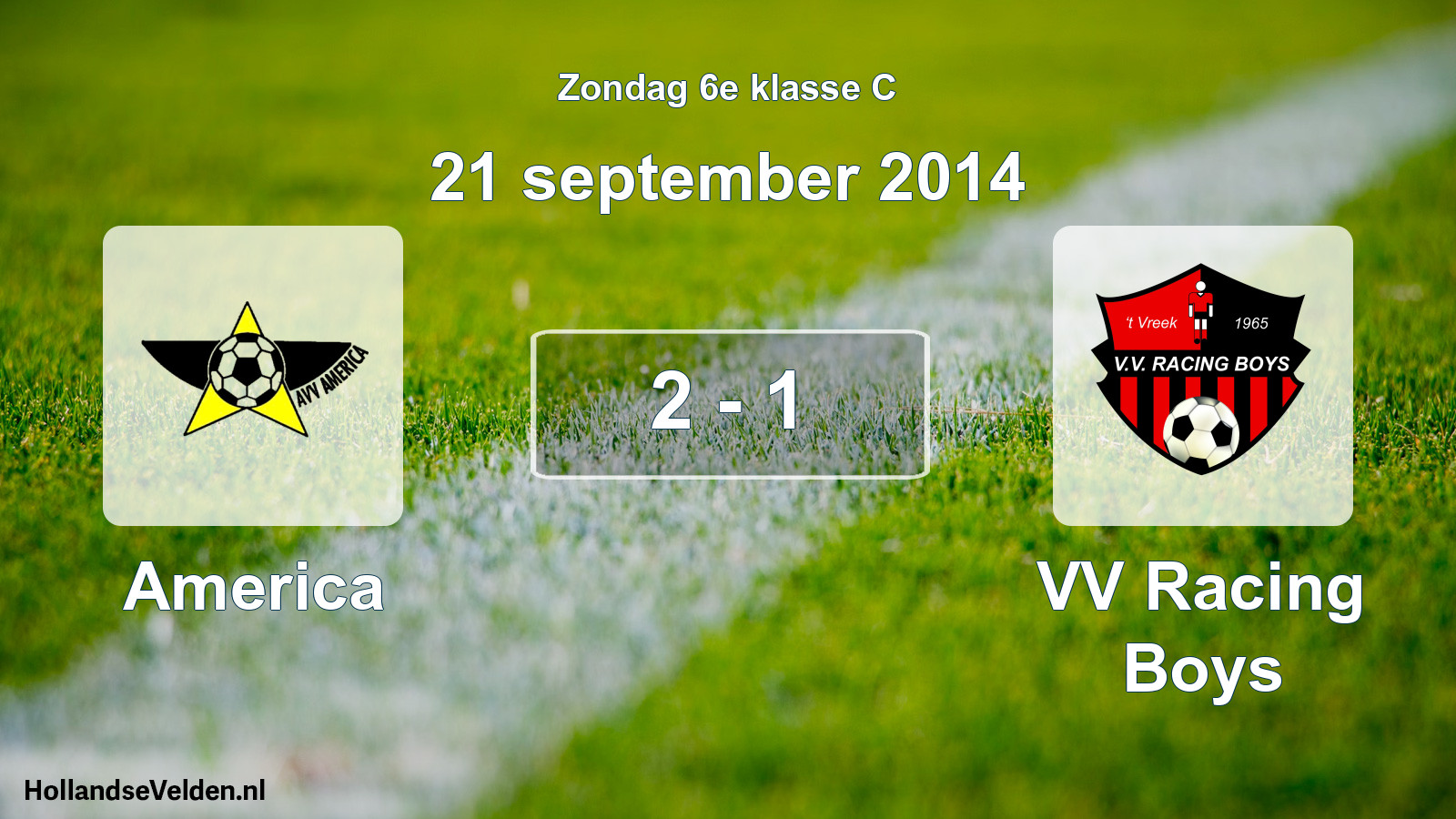 Total number of matches played: America - VV Racing Boys 2 - 1 (21 September 2014)