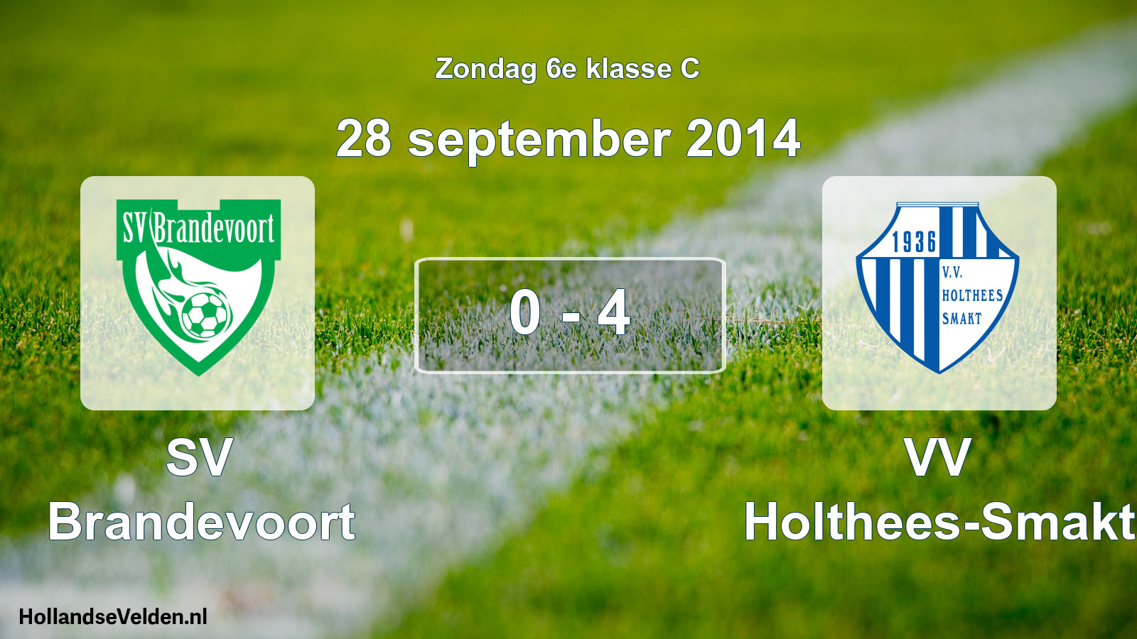 Total number of matches played: SV Brandevoort - VV Holthees-Smakt 0 - 4 (28 September 2014)