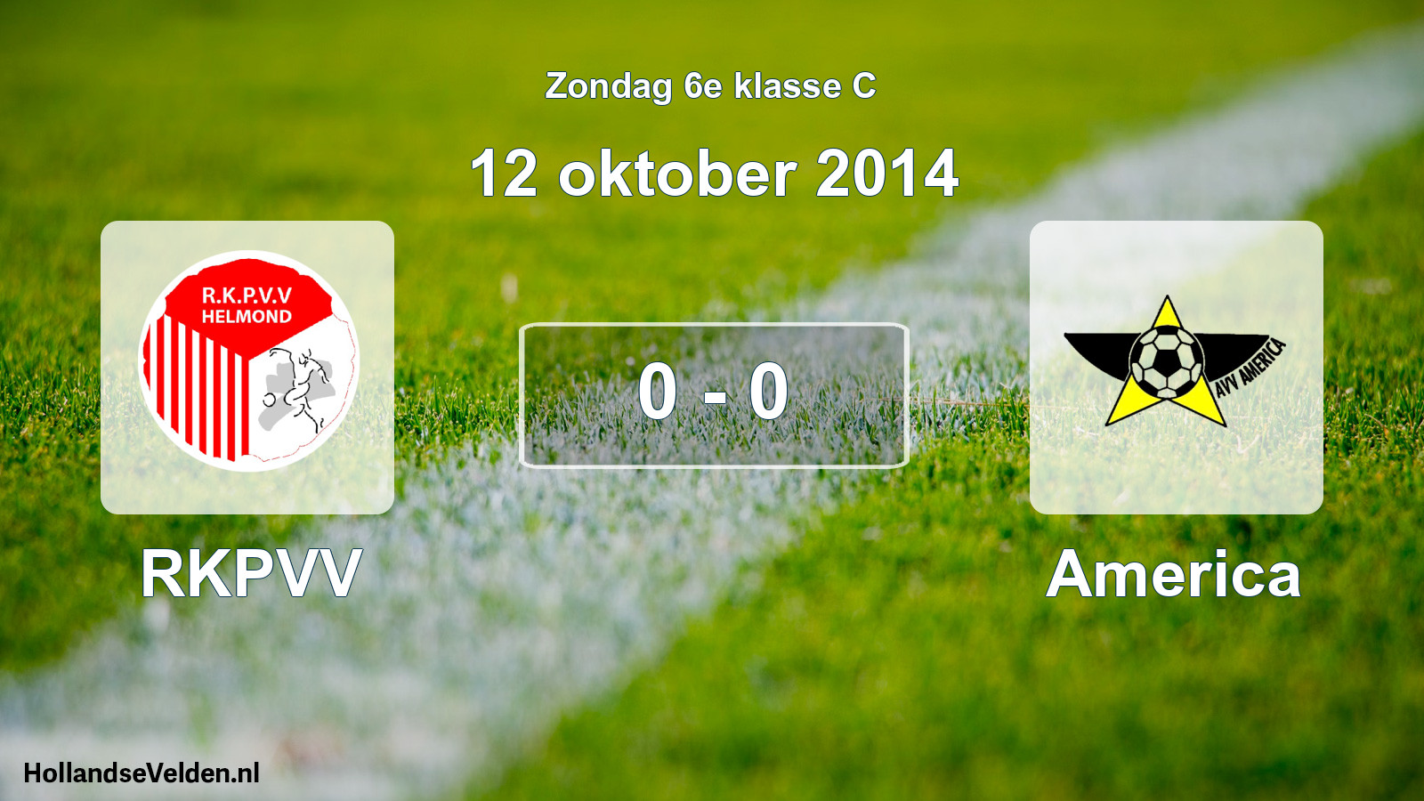 Total number of matches played: RKPVV - America 0 - 0 (12 October 2014)