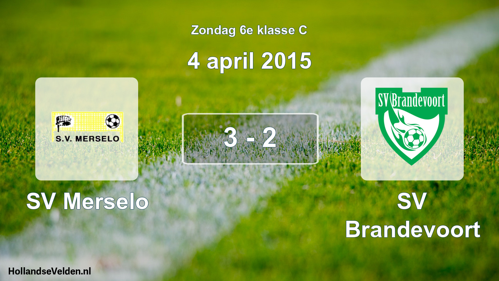 Total number of matches played: SV Merselo - SV Brandevoort 3 - 2 (4 April 2015)
