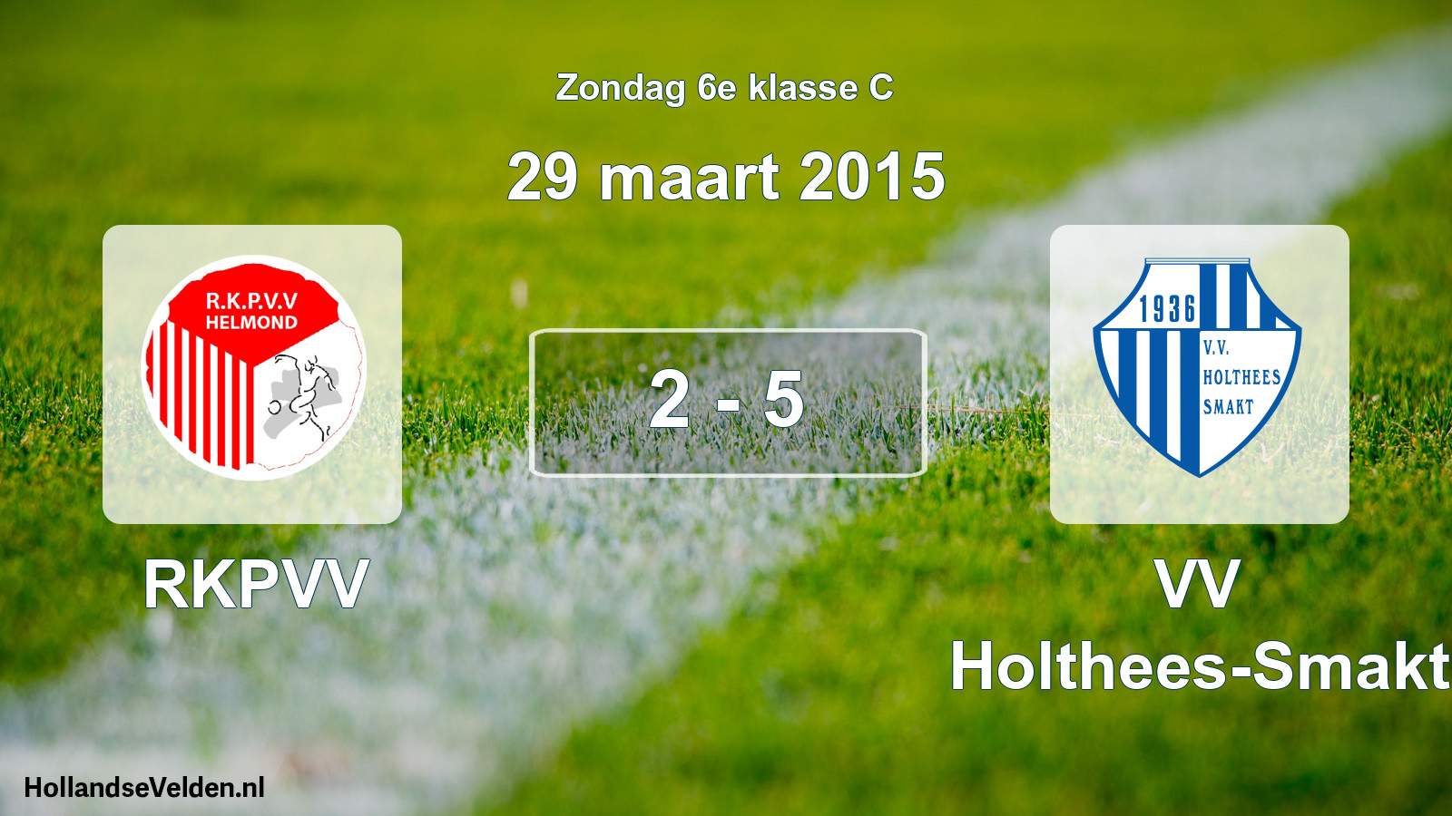 Total number of matches played: RKPVV - VV Holthees-Smakt 2 - 5 (29 March 2015)