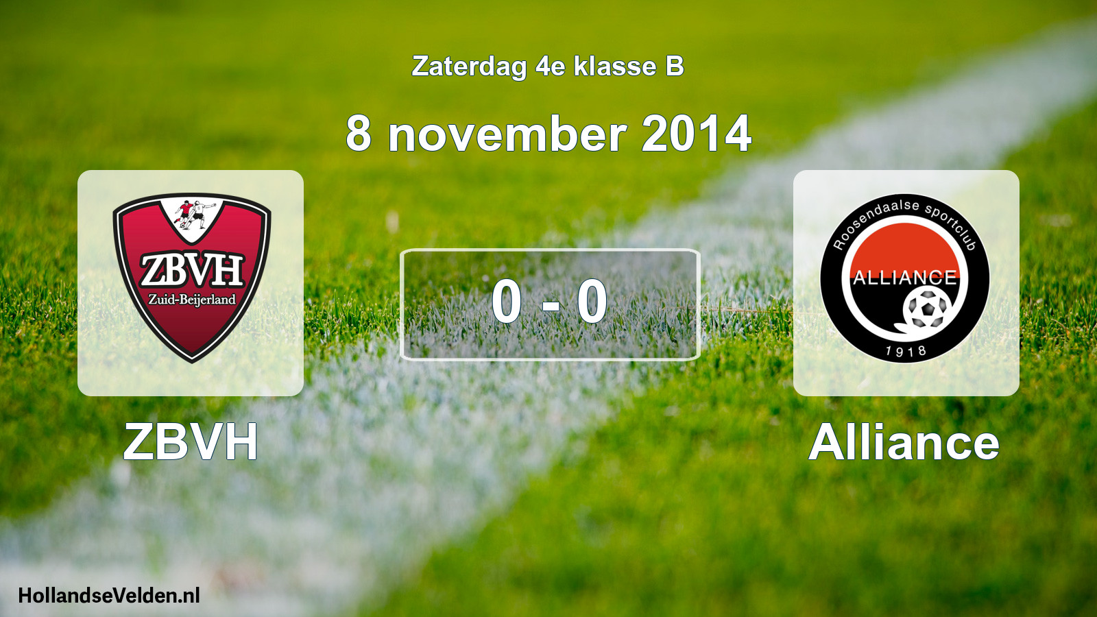 Total number of matches played: ZBVH - Alliance 0 - 0 (8 November 2014)