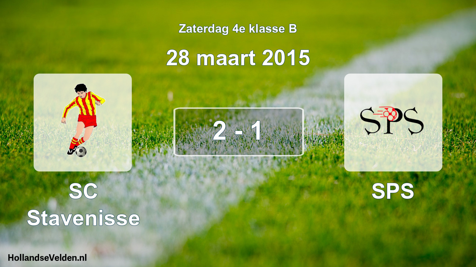 Total number of matches played: SC Stavenisse - SPS 2 - 1 (28 March 2015)
