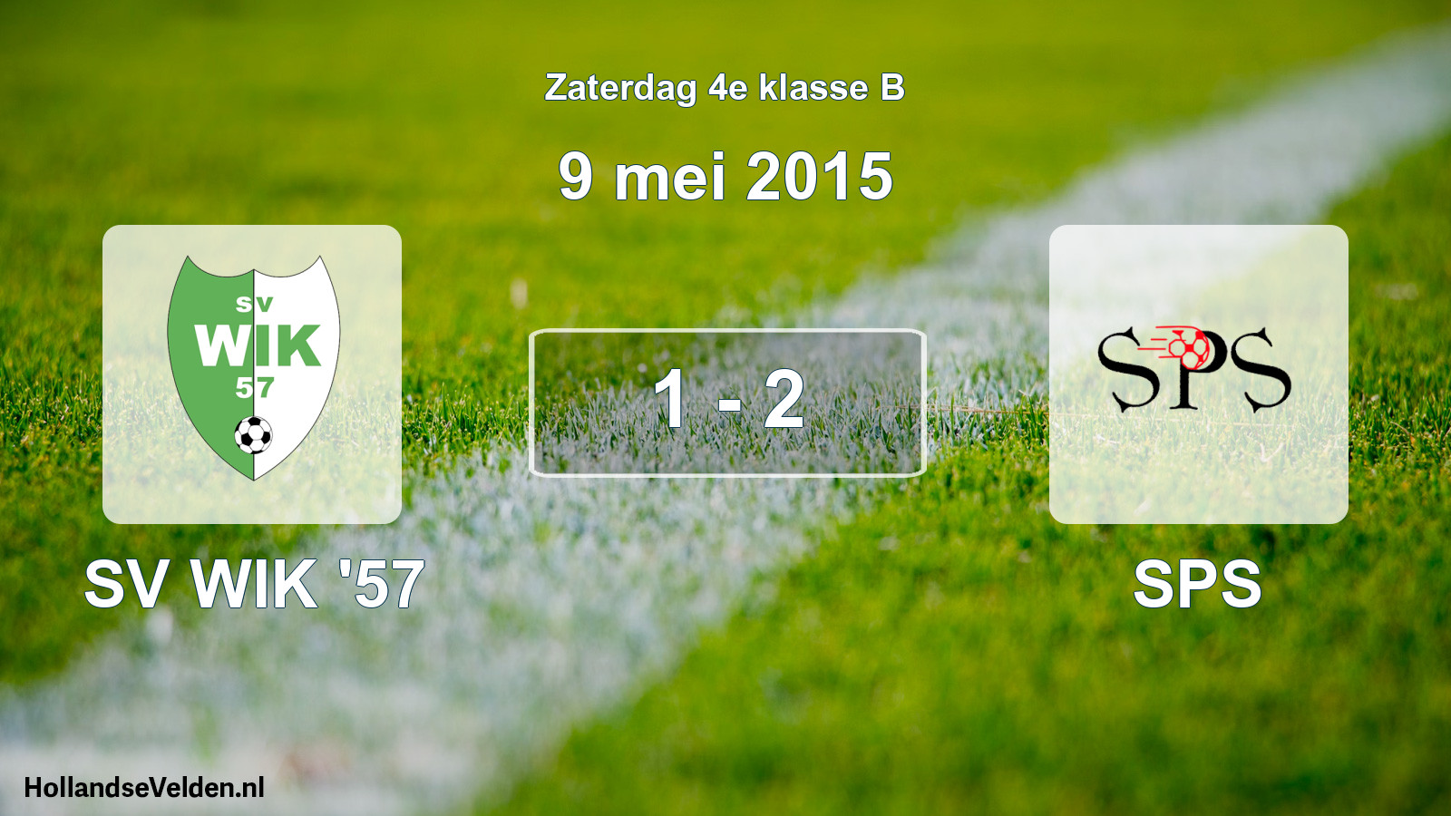 Total number of matches played: SV WIK '57 - SPS 1 - 2 (9 May 2015)