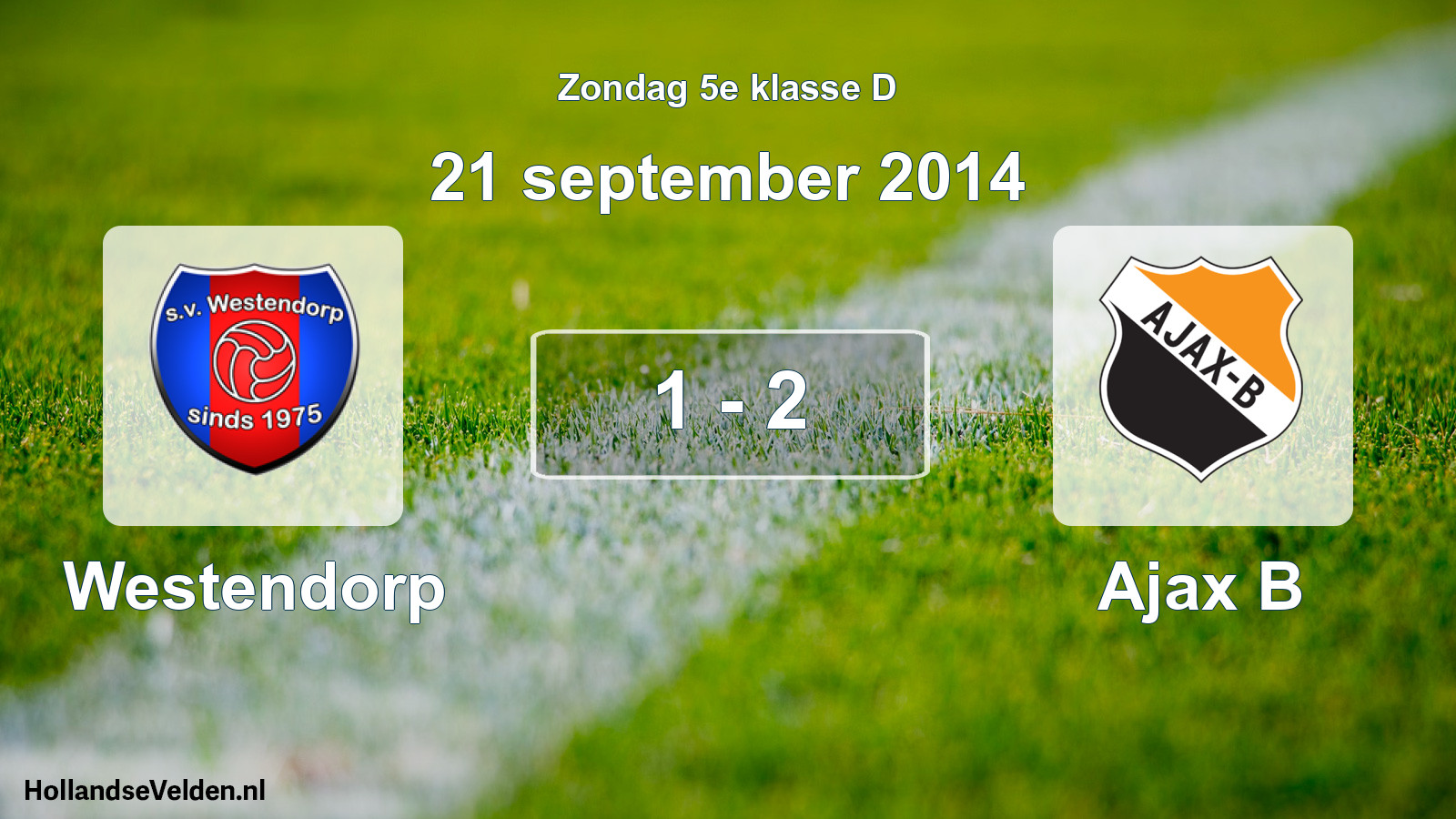 Total number of matches played: Westendorp - Ajax B 1 - 2 (21 September 2014)