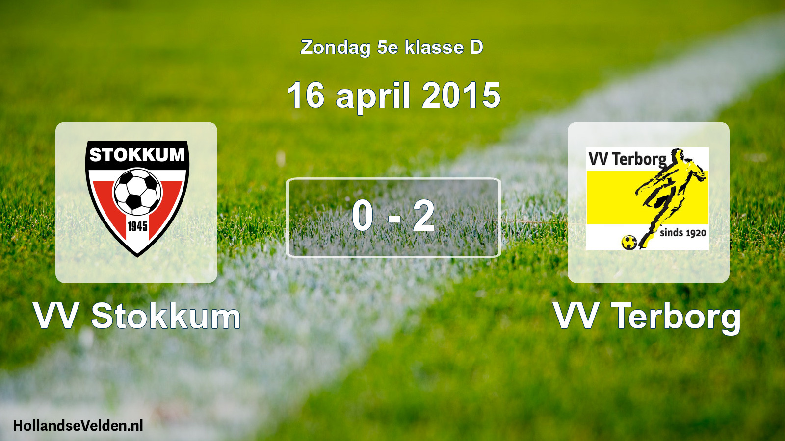 Total number of matches played: VV Stokkum - VV Terborg 0 - 2 (16 April 2015)