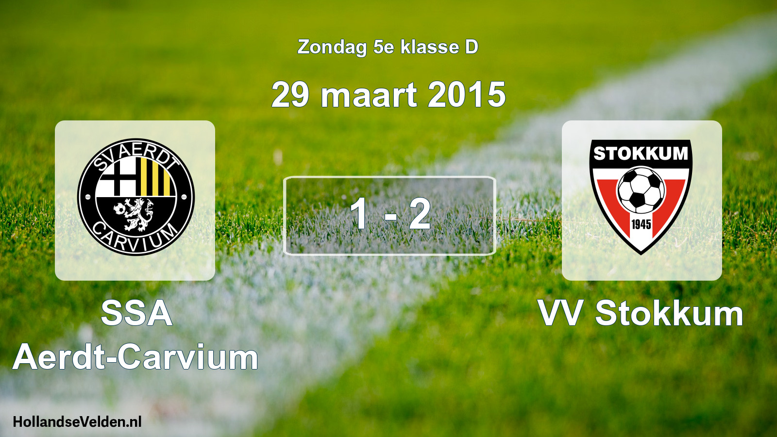 Total number of matches played: SSA Aerdt-Carvium - VV Stokkum 1 - 2 (29 March 2015)