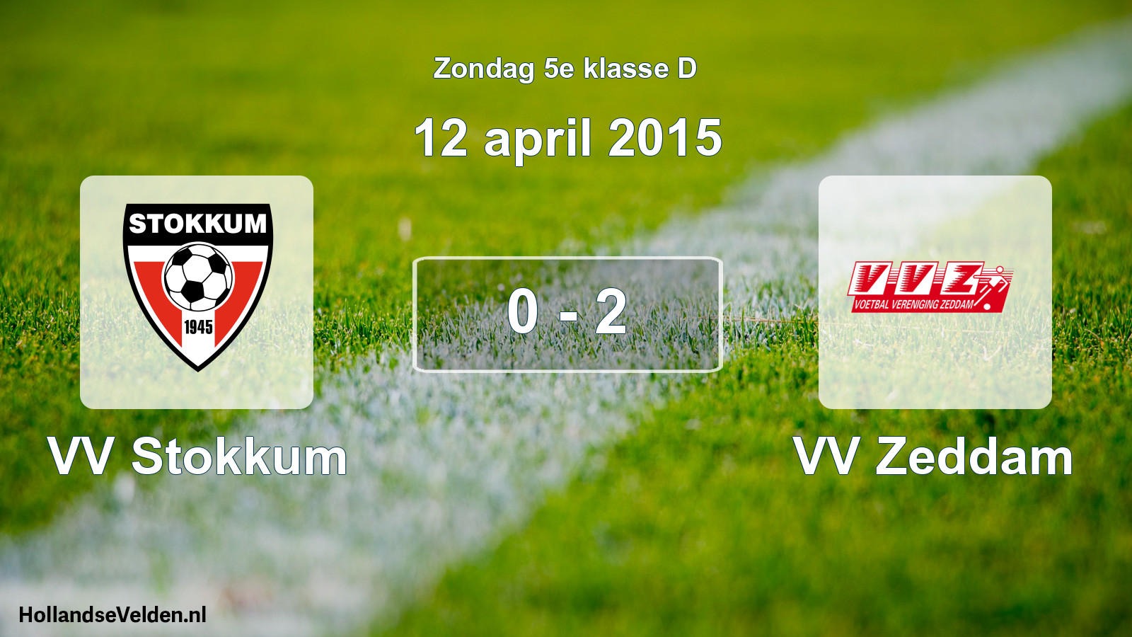 Total number of matches played: VV Stokkum - VV Zeddam 0 - 2 (12 April 2015)