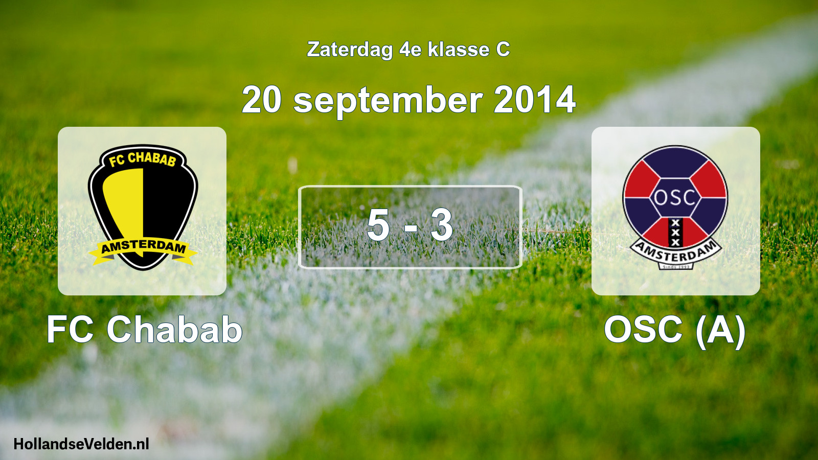 Total number of matches played: FC Chabab - OSC (A) 5 - 3 (20 September 2014)