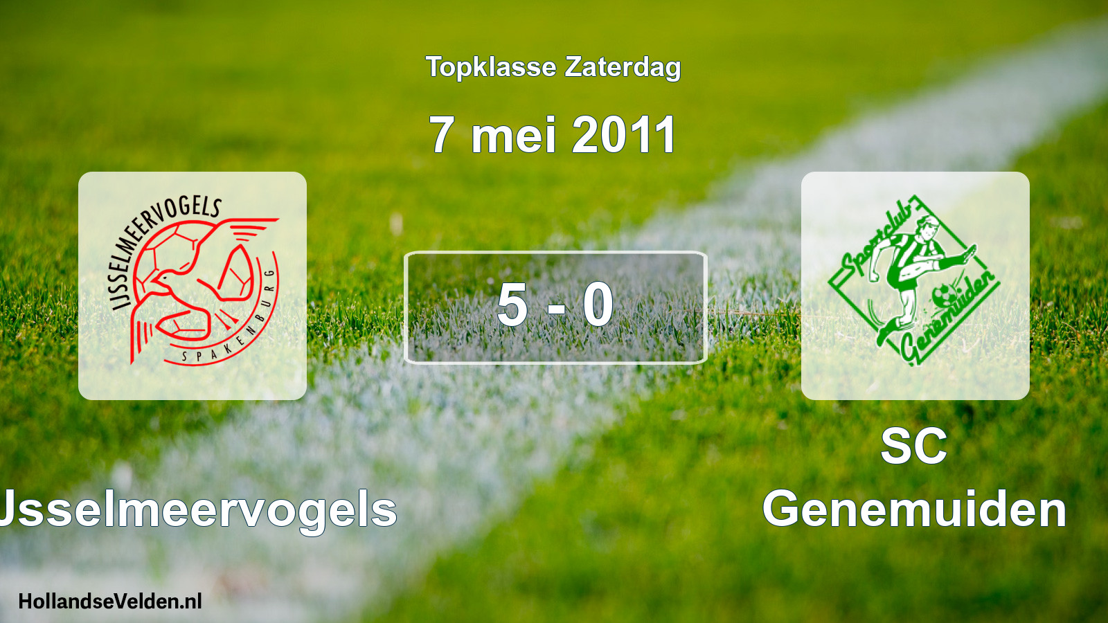 Total number of matches played: IJsselmeervogels - SC Genemuiden 5 - 0 (7 May 2011)