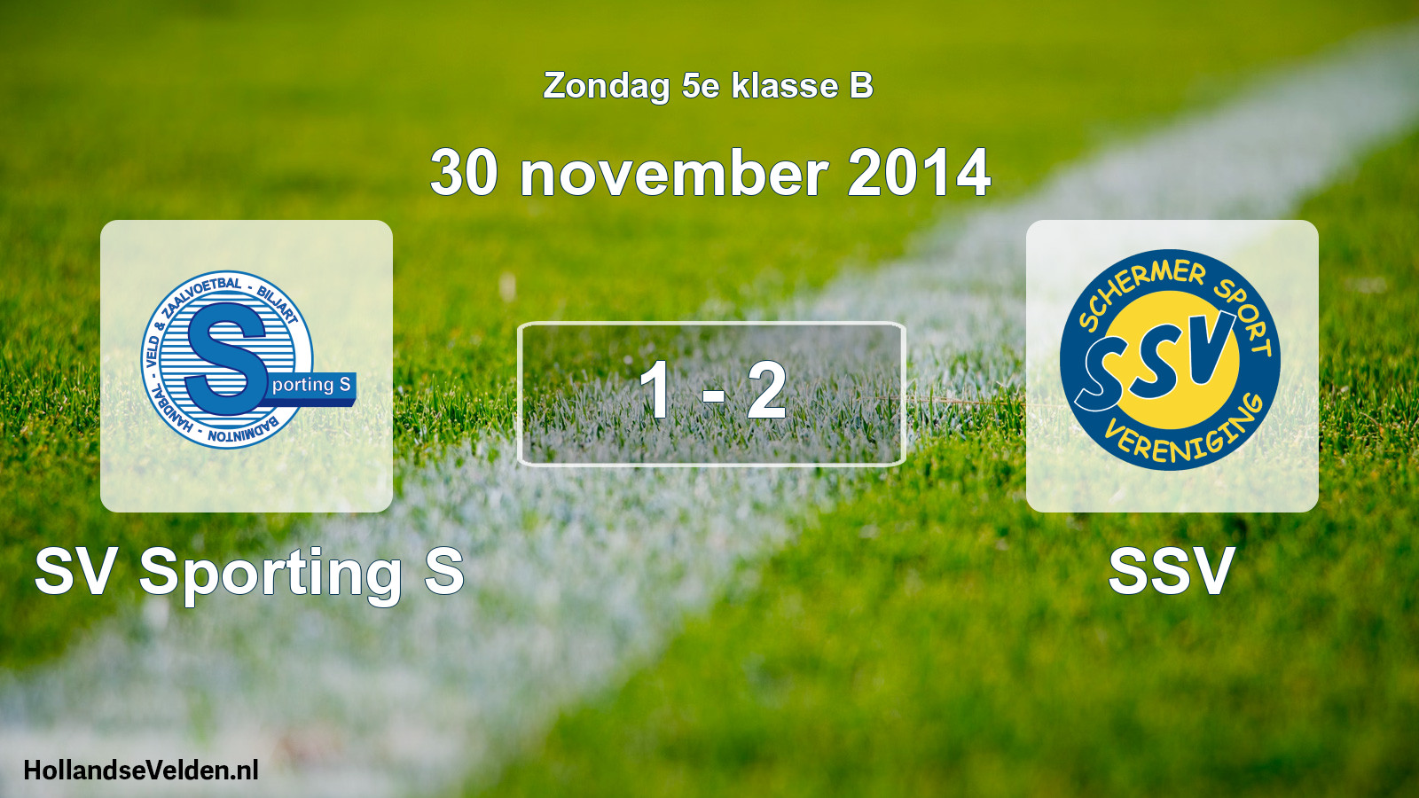 Total number of matches played: SV Sporting S - SSV 1 - 2 (30 November 2014)